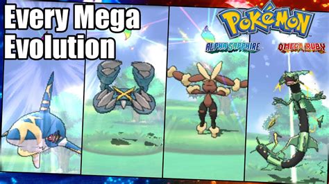 alpha sapphire mega evolutions|Pokémon Omega Ruby & Alpha Sapphire : All Mega Evolutions .